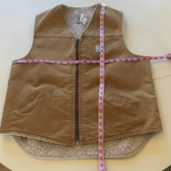 CARHARTT 1998 VINTAGE SHERPA LINED CANVAS DUCK VEST - Picture 11 of 11